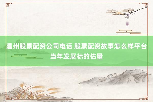 温州股票配资公司电话 股票配资故事怎么样平台当年发展标的估量